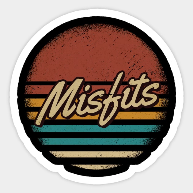 Misfits Retro Style Sticker by JamexAlisa